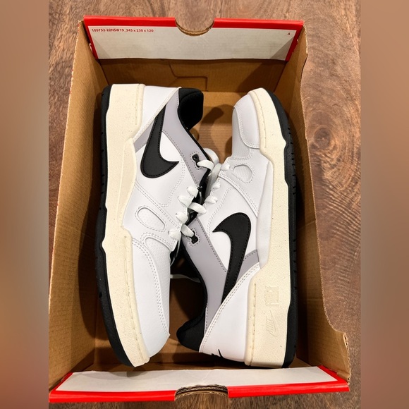 New Nike Full Force Low Men’s Size 11 Sneakers Black And White - Picture 6 of 8